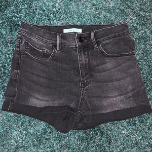 black denim pacsun shorts